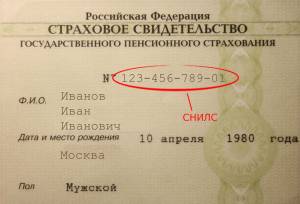 СНИЛС